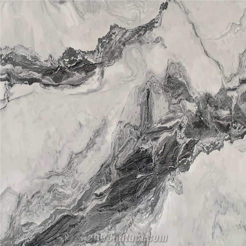 China Landscape Painting Porcelain Slab For Background Wall