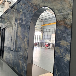 Good Price Luxury Blue Sintered Stone For Interior Wall Tile