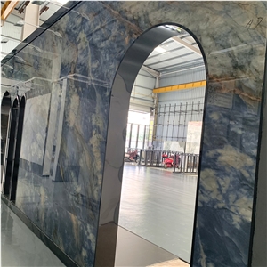 Good Price Luxury Blue Sintered Stone For Interior Wall Tile