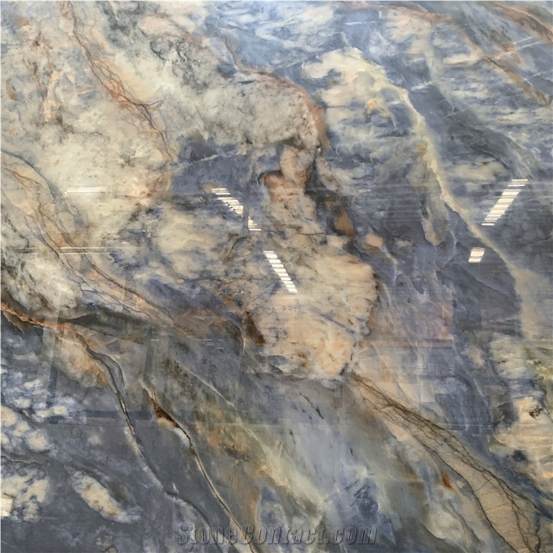 Good Price Luxury Blue Sintered Stone For Interior Wall Tile