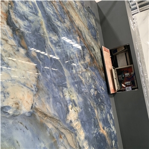 Good Price Luxury Blue Sintered Stone For Interior Wall Tile