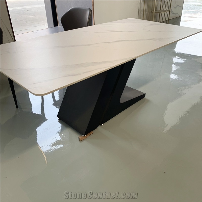 Porcelain Artificial Stone Dining Table For Home Decoration