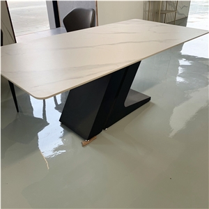 Porcelain Artificial Stone Dining Table For Home Decoration