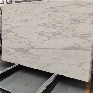 Calcutta Calacatta White Italy Marble Slab For Indoor