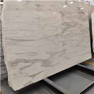 Calcutta Calacatta White Italy Marble Slab For Indoor