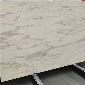 Calcutta Calacatta White Italy Marble Slab For Indoor