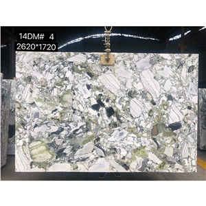 China Primavera Lux Beauty Calacatta Verde Colorful Marble