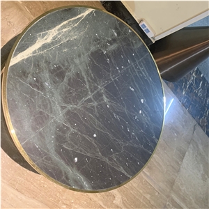 Custom Design Hotel Furniture Green Marble Coffice Tables