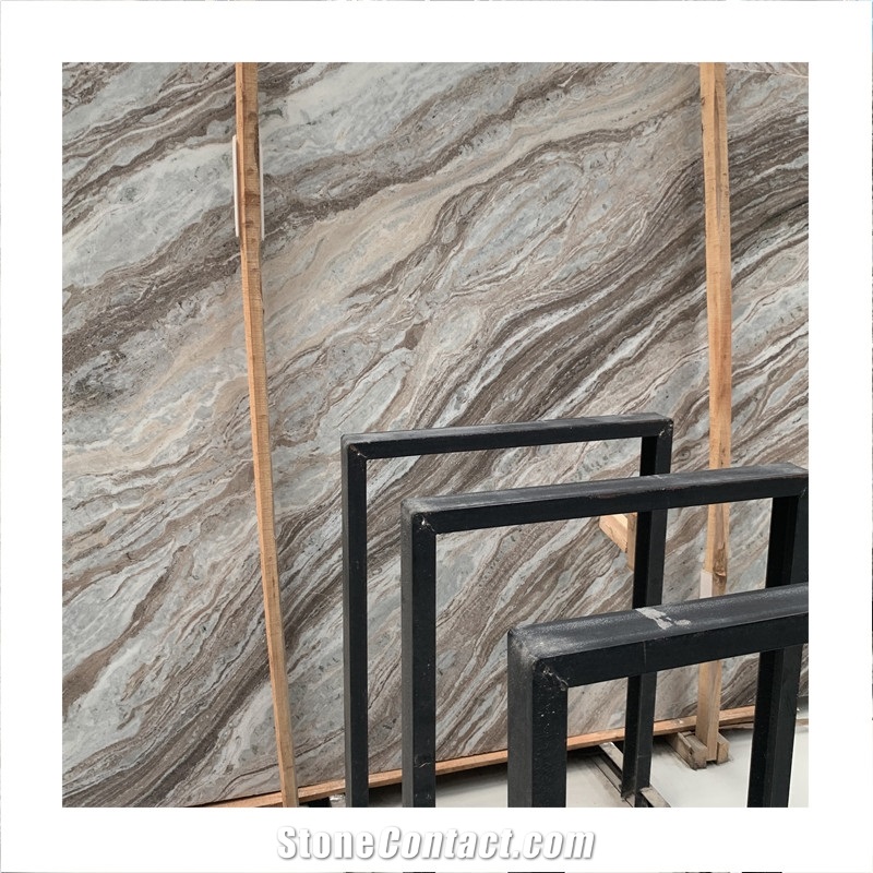 Dreamlike Brown Fantasy India Granite Slab For Countertop