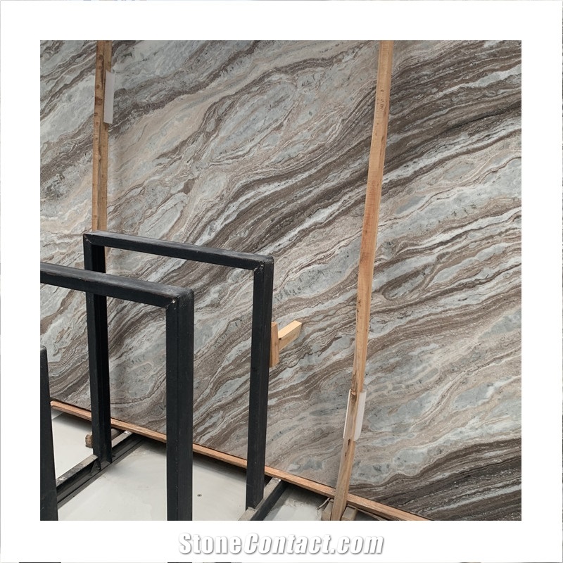 Dreamlike Brown Fantasy India Granite Slab For Countertop
