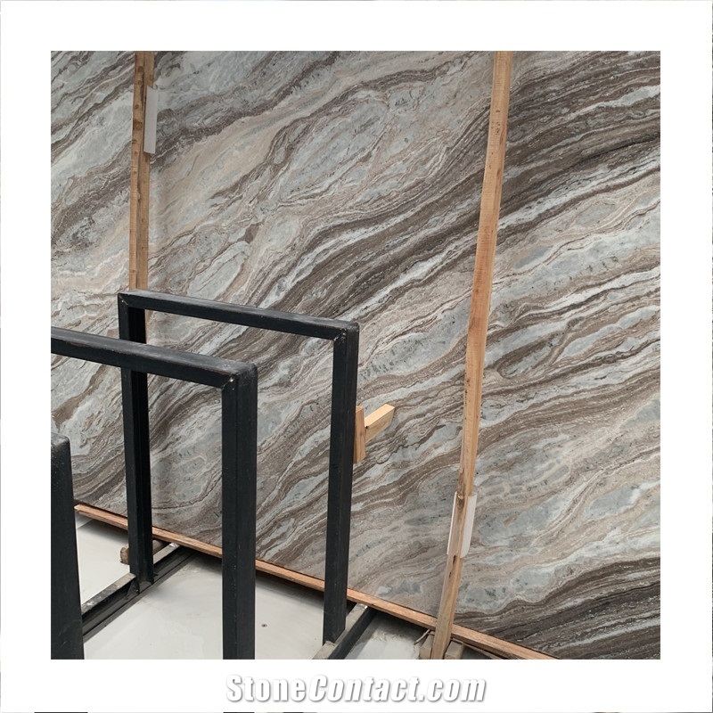 Dreamlike Brown Fantasy India Granite Slab For Countertop