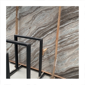Dreamlike Brown Fantasy India Granite Slab For Countertop