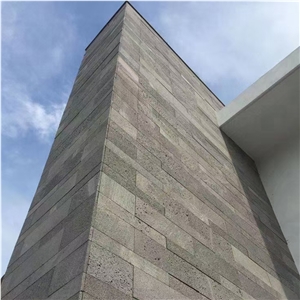 Exterior Wall Cladding Black Lava Stone Clading Basalt