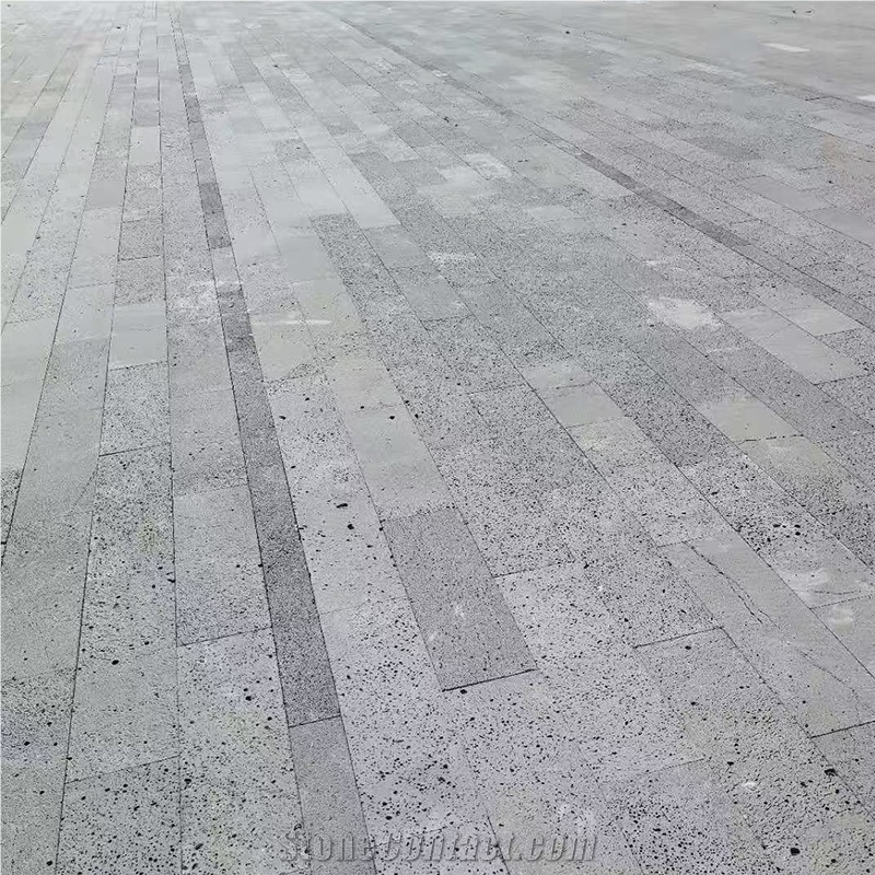 Exterior Wall Cladding Black Lava Stone Clading Basalt