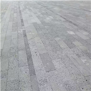 Exterior Wall Cladding Black Lava Stone Clading Basalt