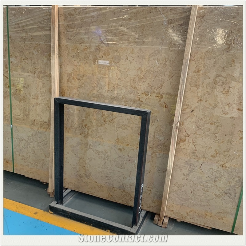 Golden Rose Beige Marble Floor Tile Natural Stone