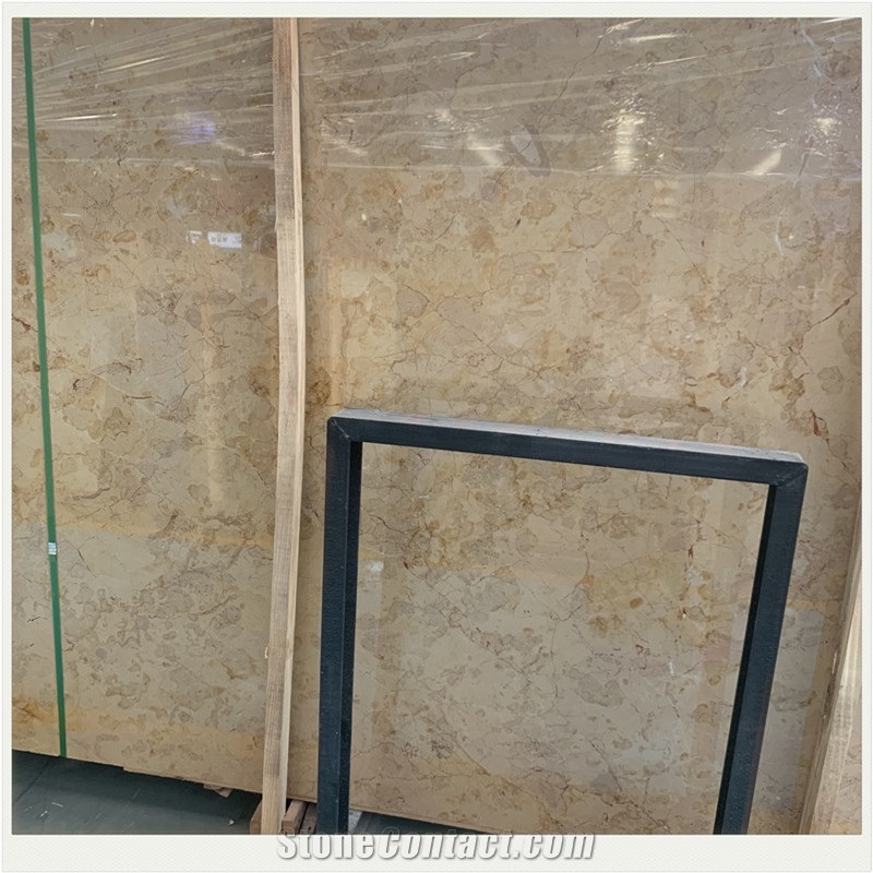 Golden Rose Beige Marble Floor Tile Natural Stone
