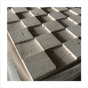 Natural Split Stone Travertine Marble Mosaic Wall Tile