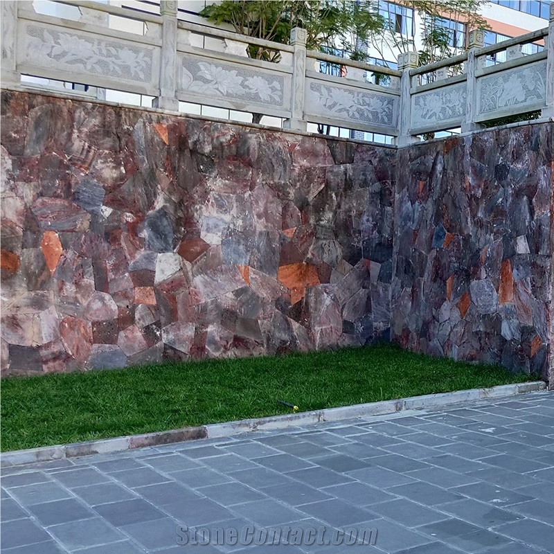 Red Basalt Stone Price Lava Stone Wall Cladding