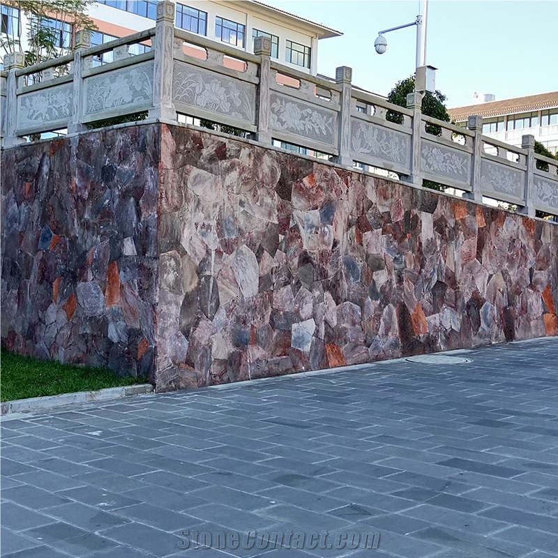 Red Basalt Stone Price Lava Stone Wall Cladding