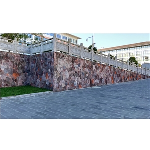 Red Basalt Stone Price Lava Stone Wall Cladding
