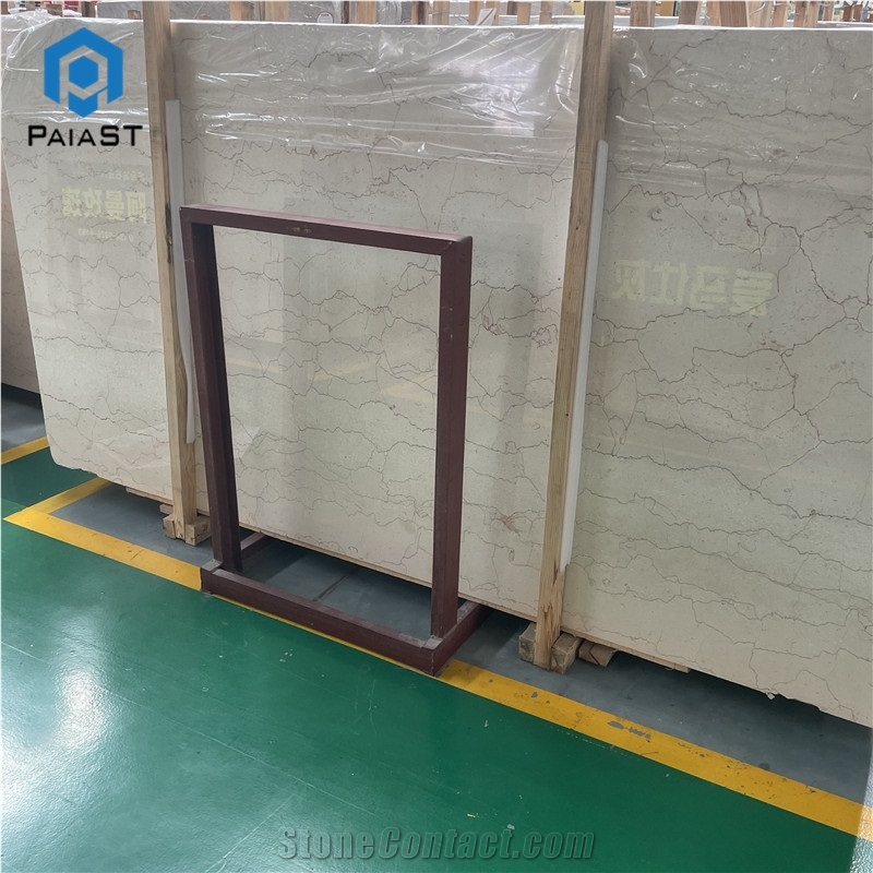 Shell Beige Marble Slab Home Interior Wall Floor Design