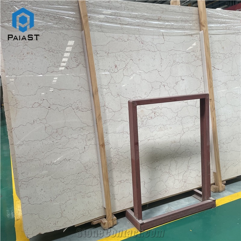 Shell Beige Marble Slab Home Interior Wall Floor Design