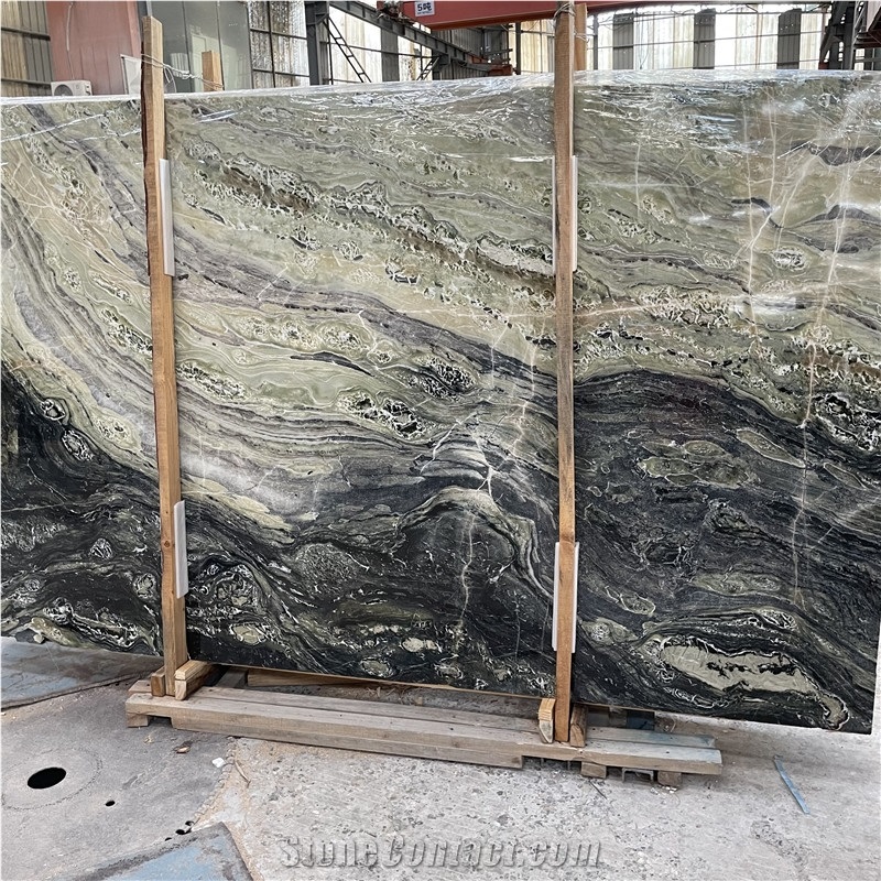 Twilight Light Green Marble Slab For Luxury Interior