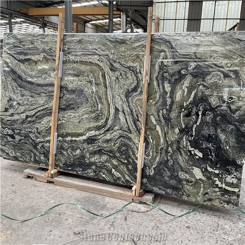 Twilight Light Green Marble Slab For Luxury Interior