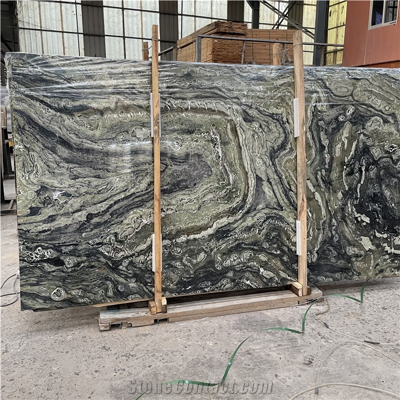 Twilight Light Green Marble Slab For Luxury Interior