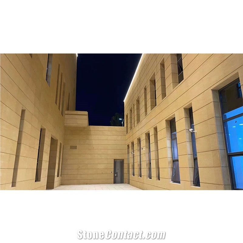 Yellow Sand Stone Slab For Exterior Wall Cladding Tiles