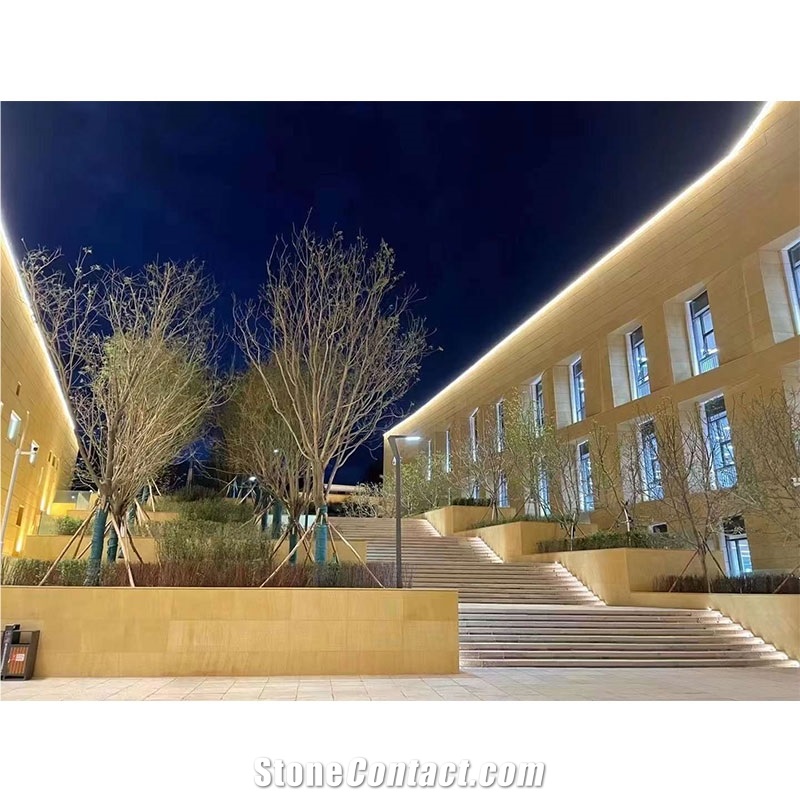 Yellow Sand Stone Slab For Exterior Wall Cladding Tiles