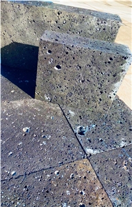 Hole Lava Stone Surface Basalt Stone Tiles
