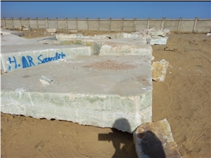 Afghanistan Light Green Onyx Block