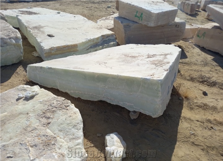 Afghanistan Light Green Onyx Block