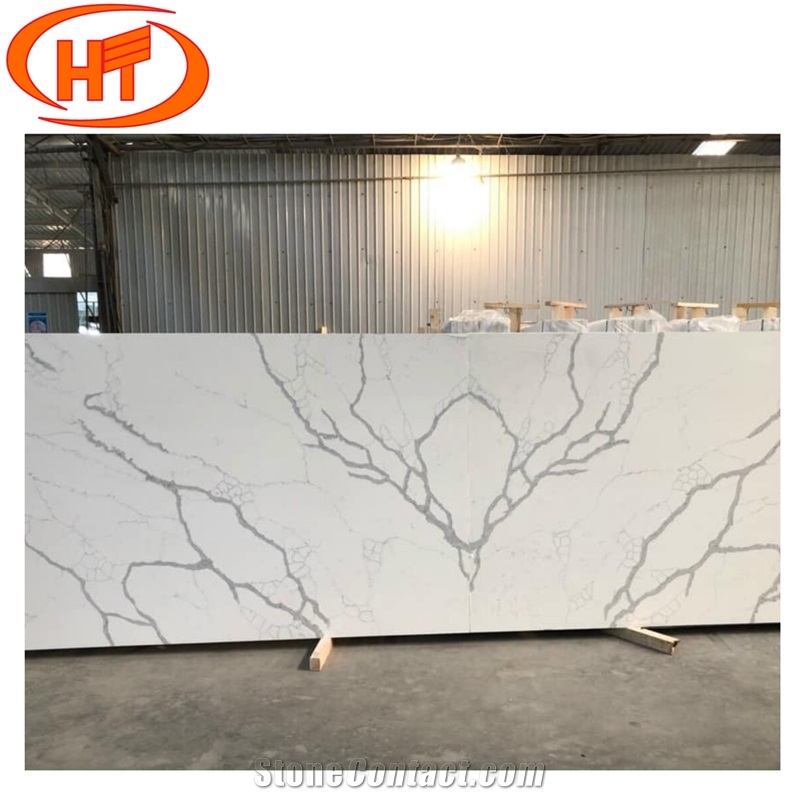 Matchbook Quartz Slab For Kitchen And Bathroom
