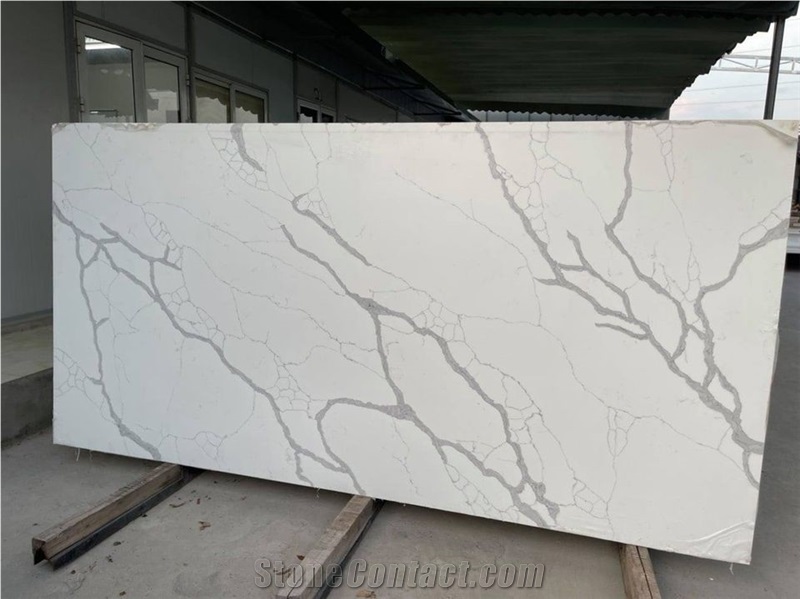 Matchbook Quartz Slab For Kitchen And Bathroom