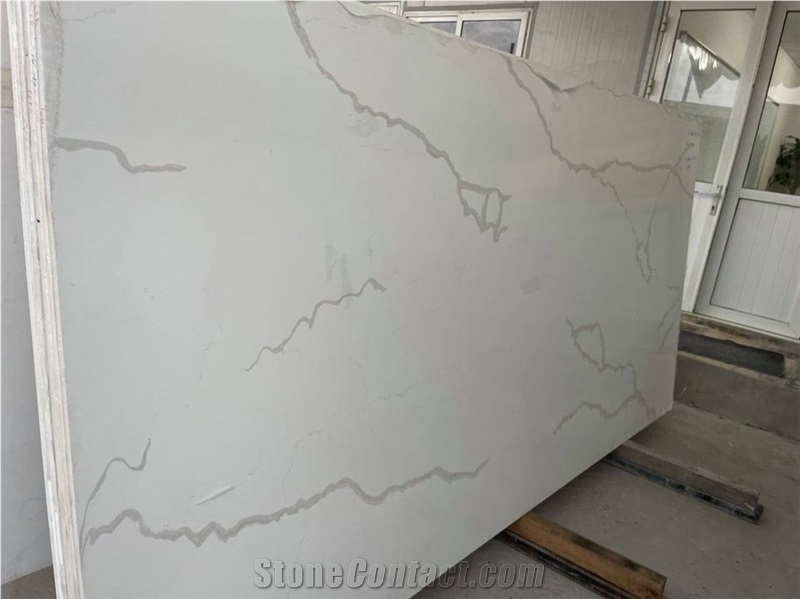 Matchbook Quartz Slab For Kitchen And Bathroom