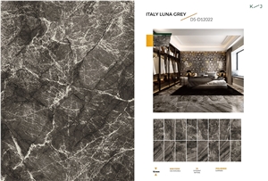 Grey Marble Looks Sintered Stone Slabs, Wall Panels