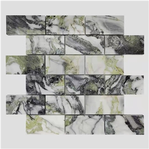 CHINA Primavera Marble Herringbone Mosaic Tile
