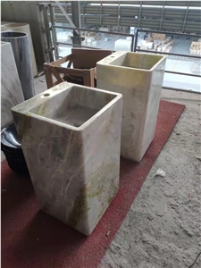 Natural Stone Marble Sinks For Bathroom