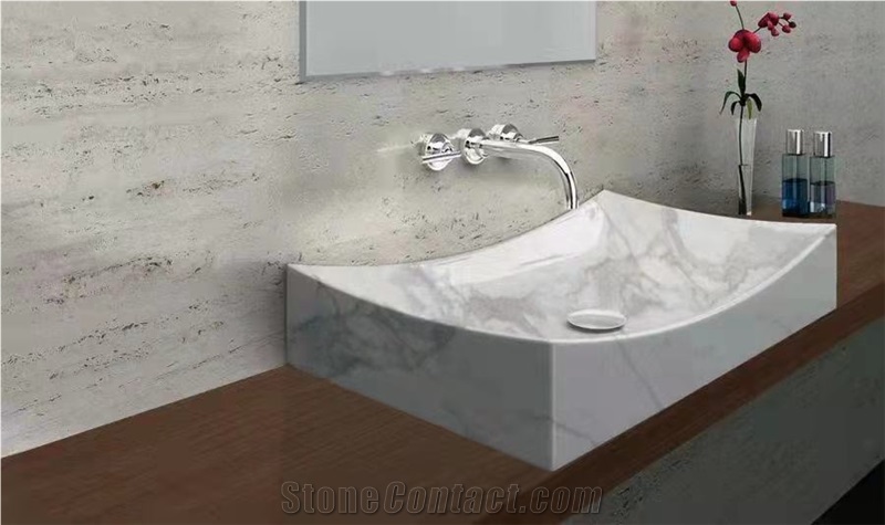 Natural Stone Marble Sinks For Bathroom