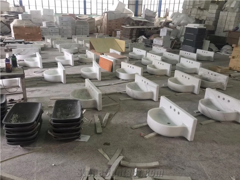 Prefabricated Natural Stone Bathroom Sinks