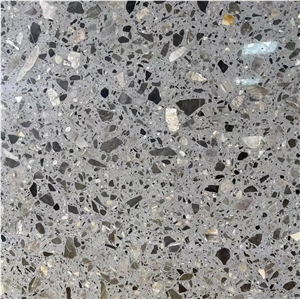 Brown Grey Terrazzo Artificial Stone Polished Tiles Brown Grey Terrazzo Artificial Stone Polished Tiles