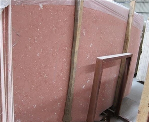 China Pink Manmade Marble Slab, Pink Artificial Stone