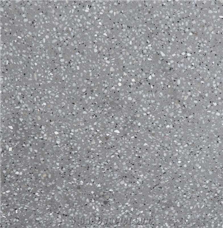 Middle East Grey Terrazzo Tiles, Artificial Stone Tiles