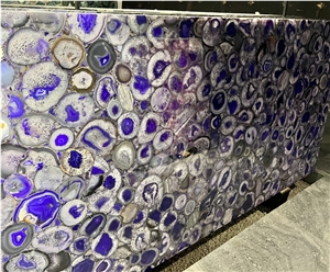 Purple Luxury Agate Semiprecious Stone Slabs