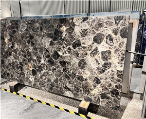 Smoke Crystal Semiprecious  Quartz Slabs For Walling