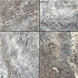 Afyon Silver Travertine Slabs & Tilesturkey Grey Travertine