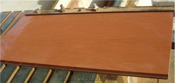 Agra Red Sandstone Honed Slabs & Tiles